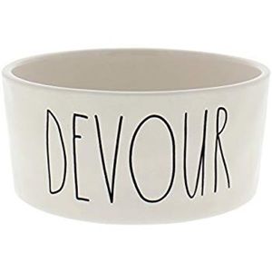 Rae Dunn “DEVOUR” Dog Bowl